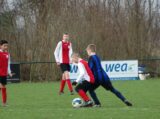 ST D.Z.C. '09/S.K.N.W.K. JO13-1 -Kapelle JO13-2 (competitie) seizoen 2021-2022 (voorjaar - 3e fase)) (73/87)